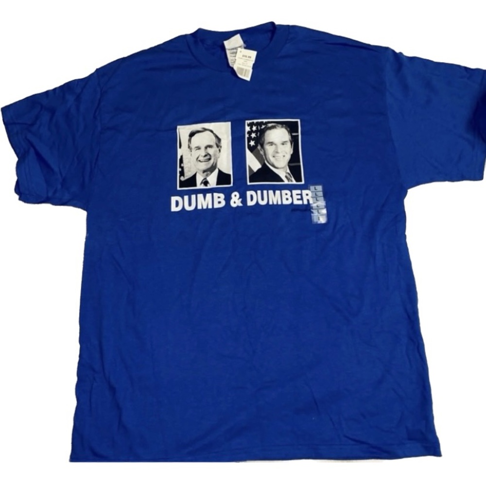 Nwt George Bush and George W Bush t shirt-size large